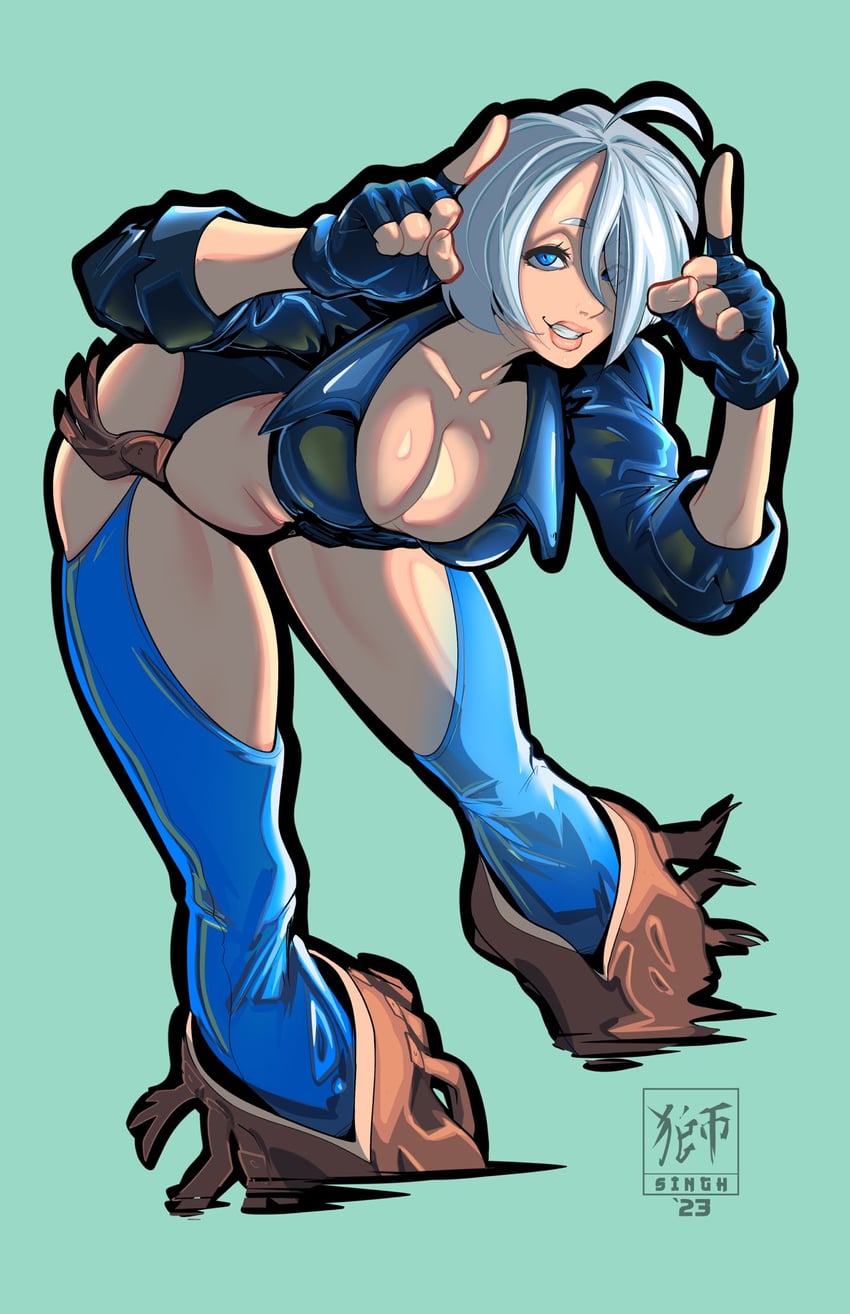 angel (the king of fighters and 2 more) drawn by a.b.singh