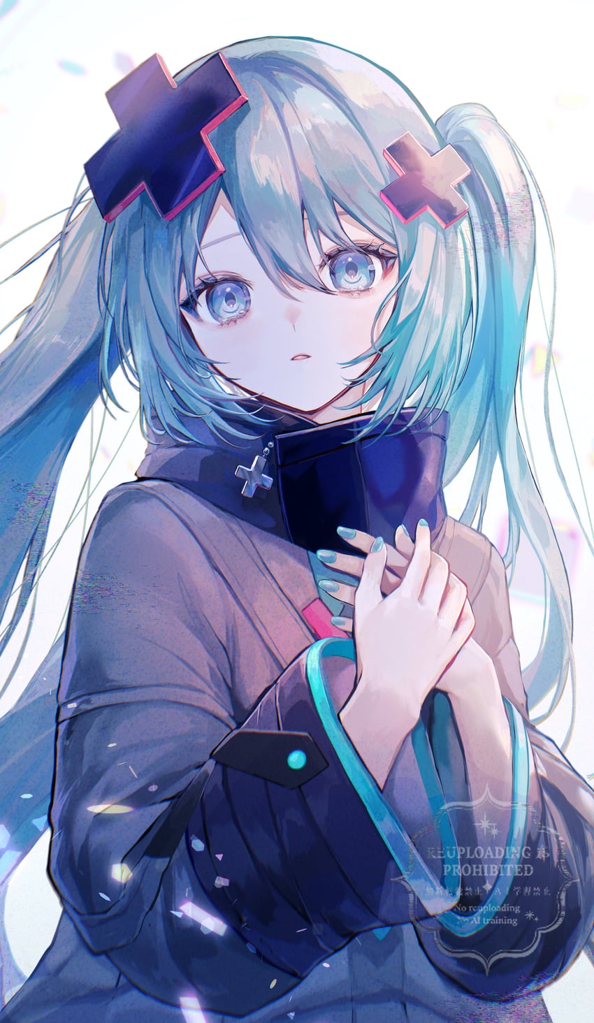 hatsune miku and batsu miku (vocaloid and 2 more) drawn by pipi_(pipinavigation)