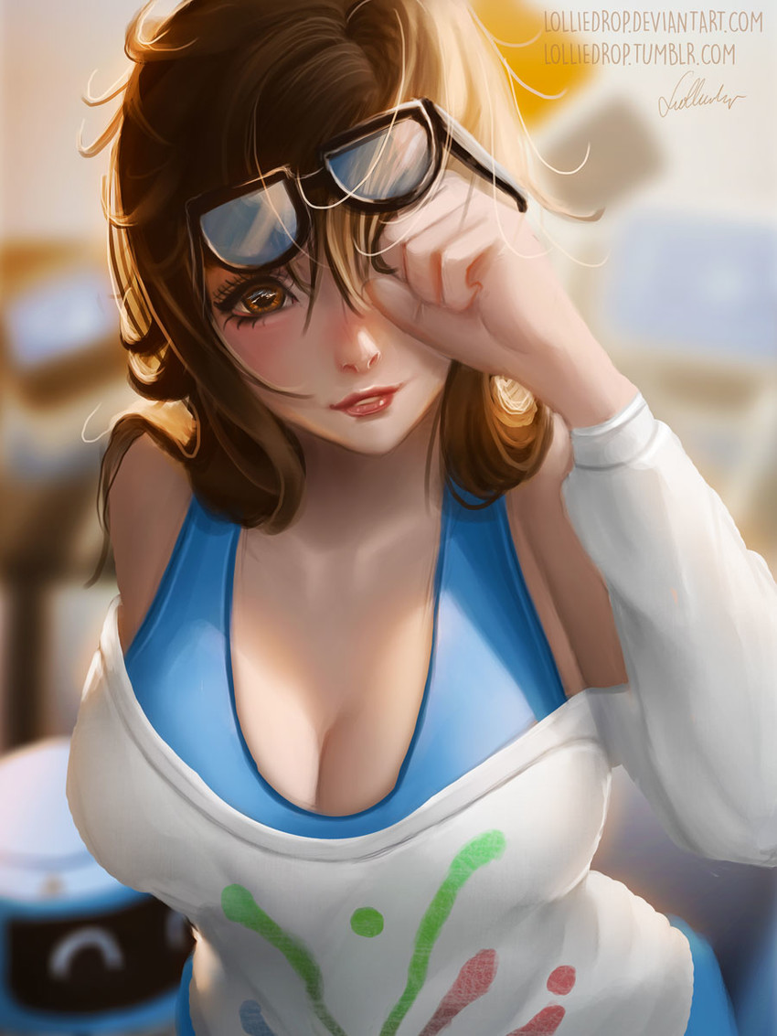 mei, snowball, and pajamei (overwatch and 1 more) drawn by lolliedrop