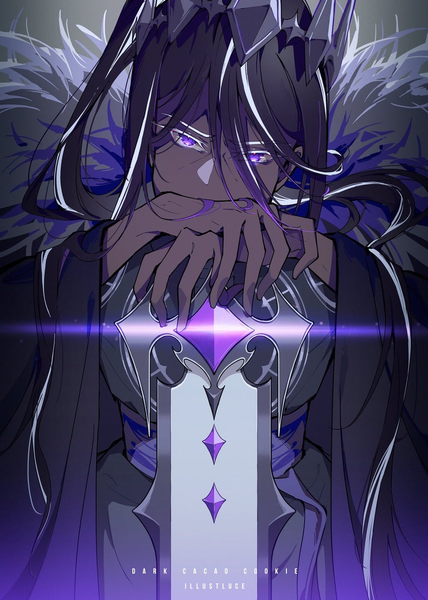 dark cacao cookie (cookie run and 1 more) drawn by illustluce