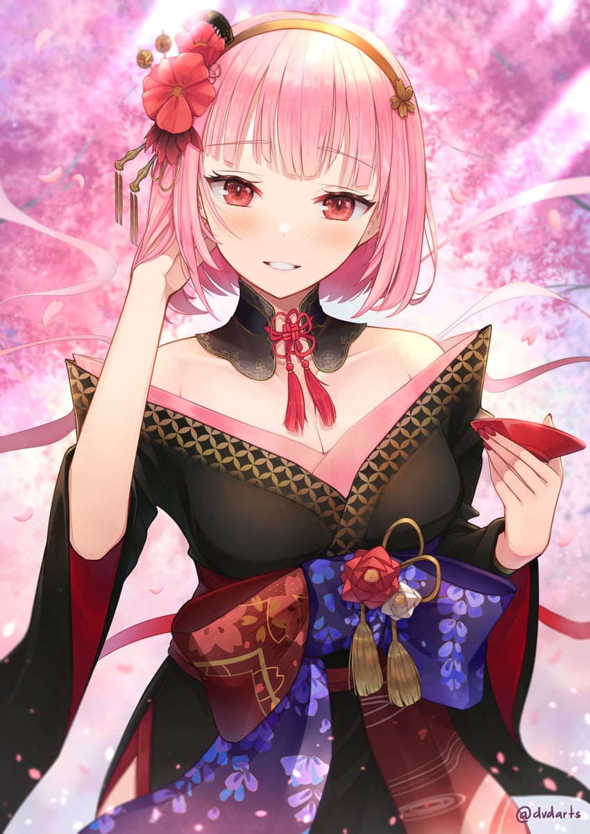 mori calliope (hololive and 1 more) drawn by dvdarts