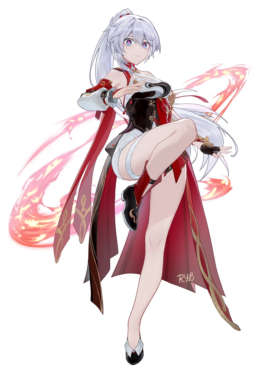 kiana kaslana (honkai and 1 more) drawn by ryb