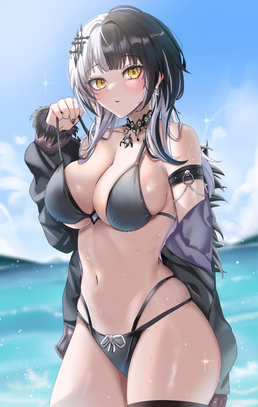 shiori novella (hololive and 1 more) drawn by yobi_(ybpac18)