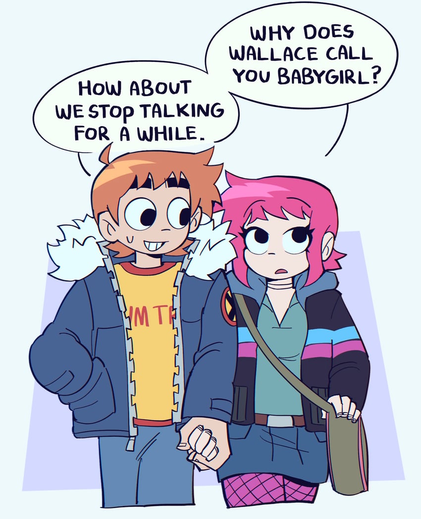 scott pilgrim and ramona flowers (scott pilgrim and 1 more) drawn by blue_pepe