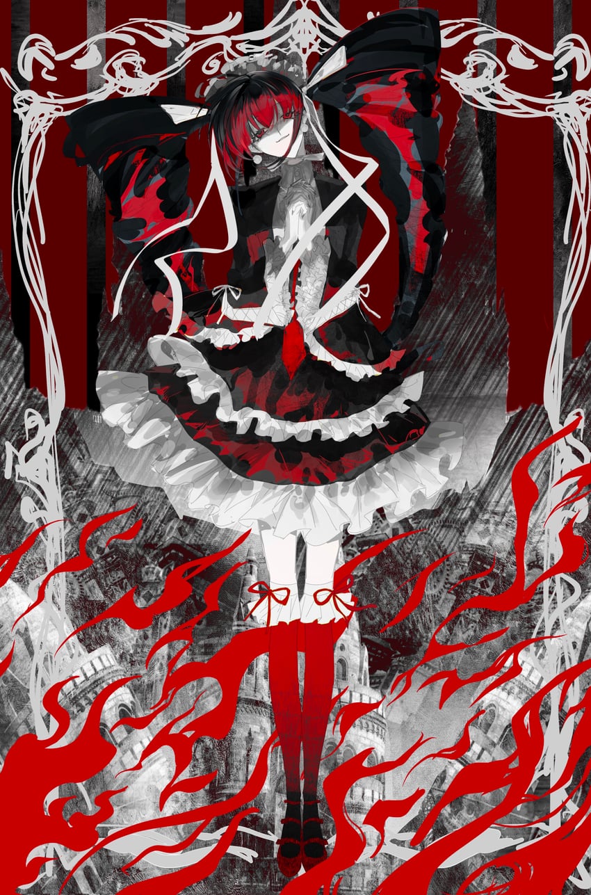 celestia ludenberg (danganronpa and 1 more) drawn by guodongmaibo