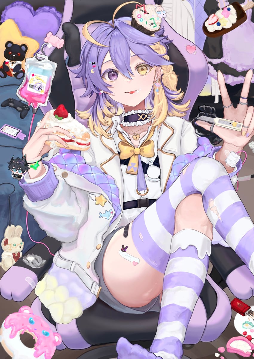 ren zotto and aster arcadia (nijisanji and 1 more) drawn by toqha3247