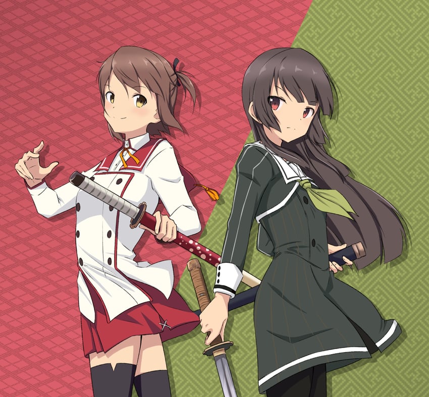 etou kanami and juujou hiyori (toji no miko) drawn by motsutoko