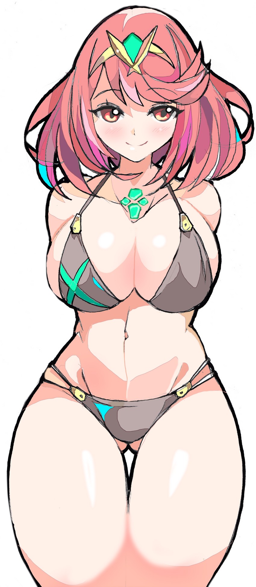 pyra (xenoblade chronicles and 1 more) drawn by enpe