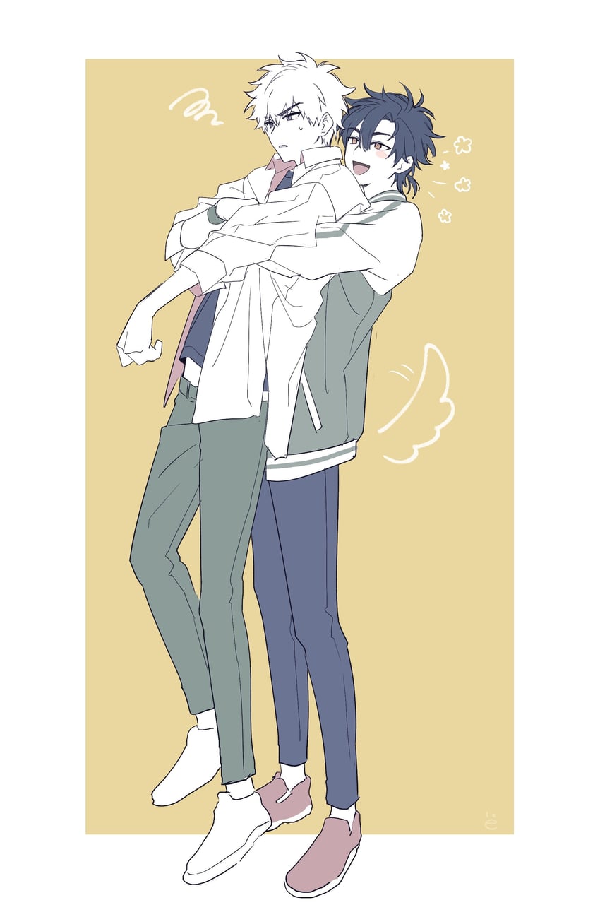 cheng xiaoshi and lu guang (shiguang dailiren) drawn by kyokutsuki