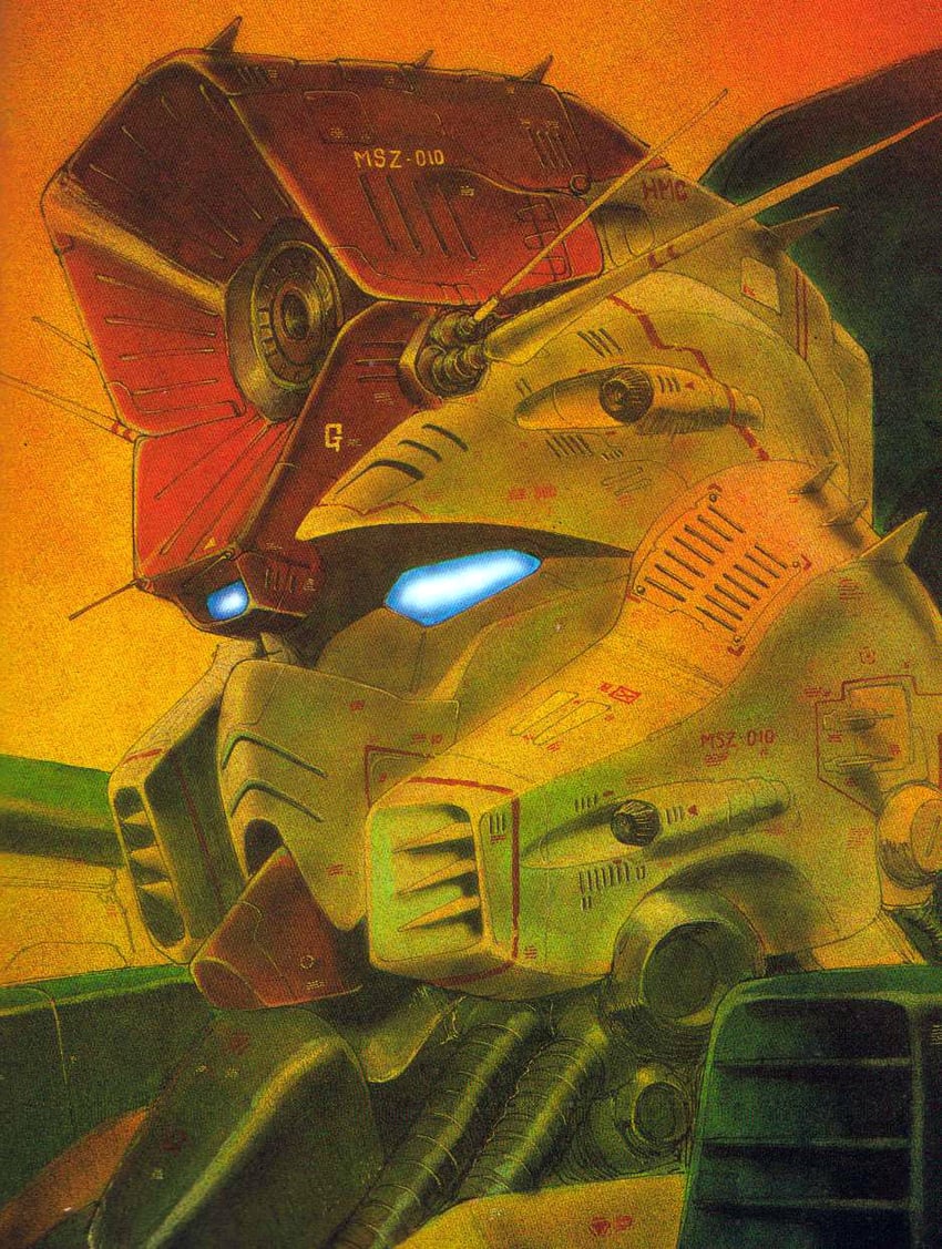 zz gundam (gundam and 1 more) drawn by kondou_kazuhisa