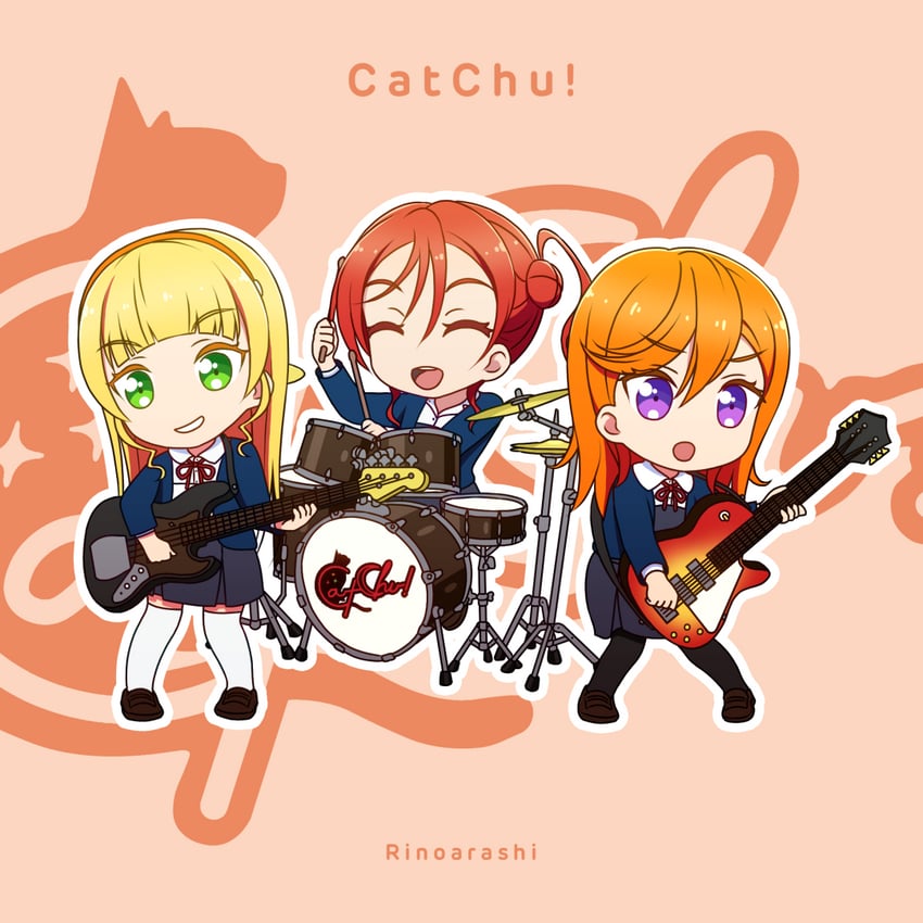 shibuya kanon, heanna sumire, and yoneme mei (love live! and 1 more) drawn by rinoarashi