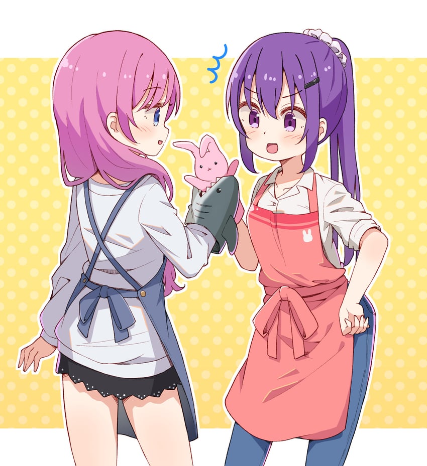 tedeza rize and karede yura (gochuumon wa usagi desu ka?) drawn by mohei