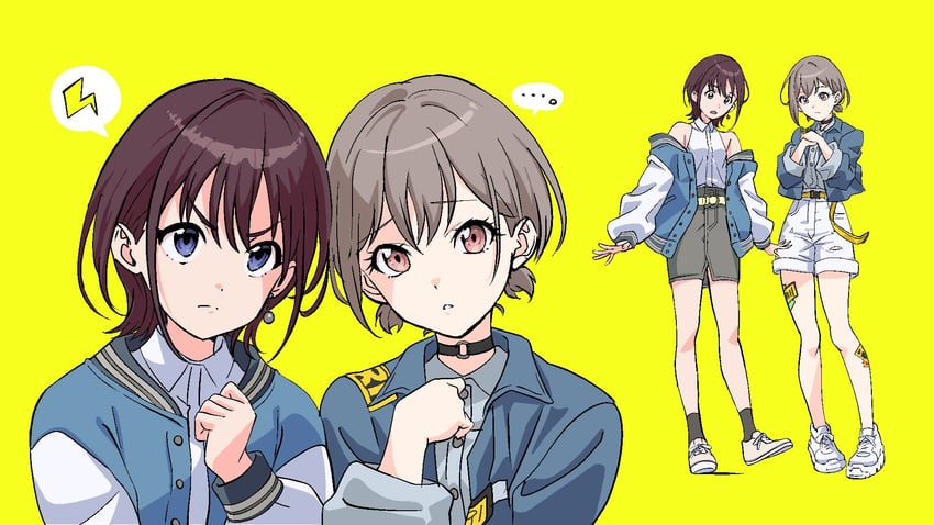 iseri nina and takamatsu tomori (bang dream! and 2 more) drawn by nagayama_momo