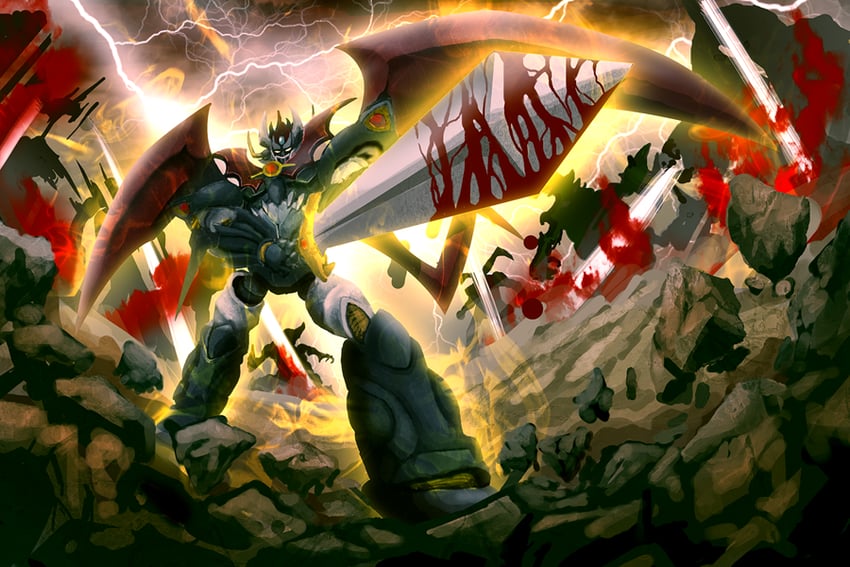 mazinkaiser (mazinger and 2 more) drawn by antares_warld