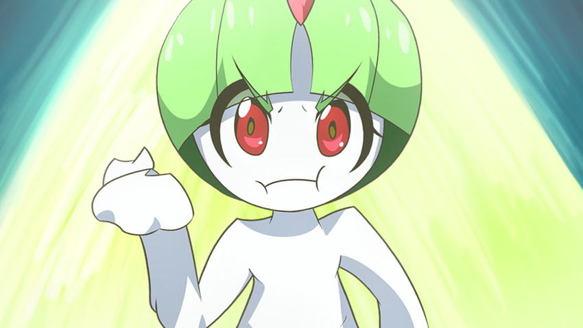 mankanshoku mako and ralts (pokemon and 1 more) drawn by alex_grafo