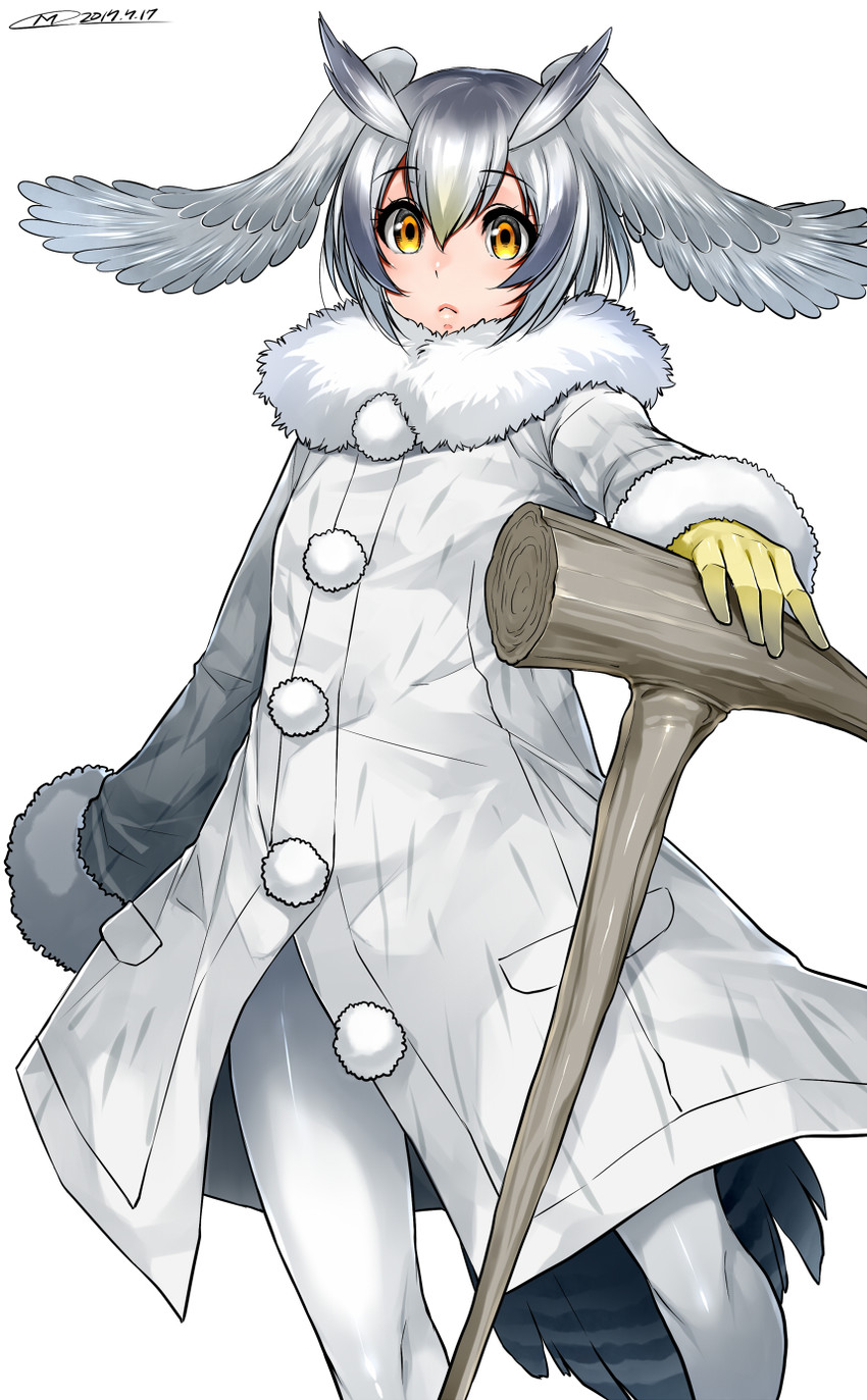 northern white-faced owl (kemono friends) drawn by mitsuba_minoru