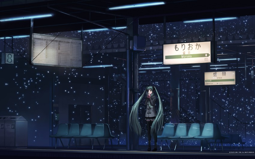 hatsune miku (vocaloid and 2 more) drawn by fo~do