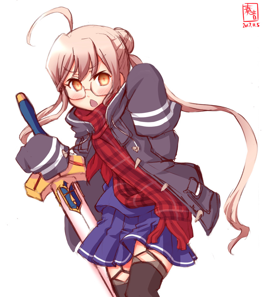 artoria pendragon, makigumo, and mysterious heroine x alter (kantai collection and 2 more) drawn by kanon_(kurogane_knights)