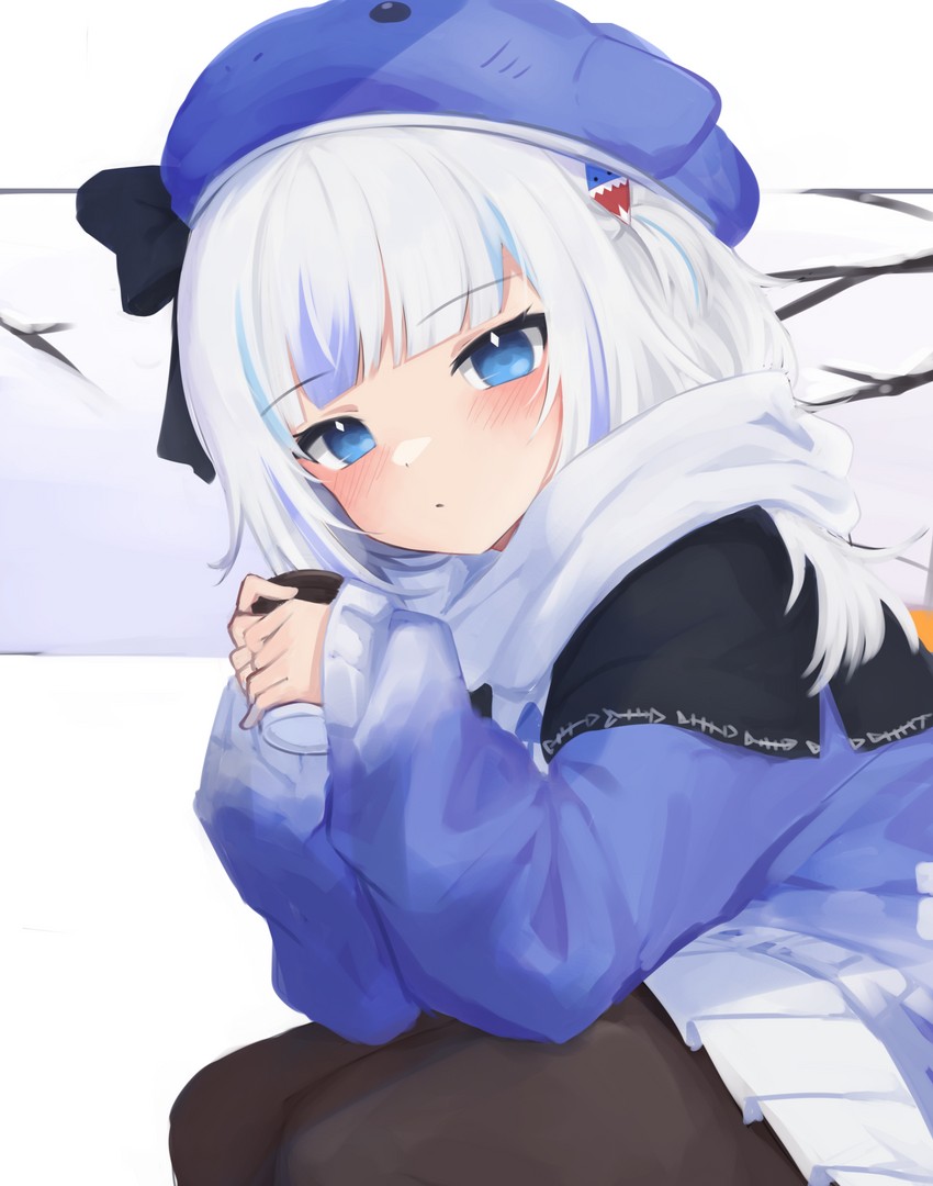 gawr gura (hololive and 1 more) drawn by klaius