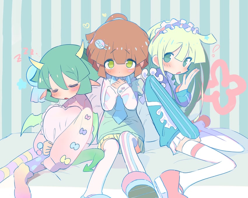 arle nadja, puyo, draco centauros, and witch (puyopuyo and 1 more) drawn by saku_p