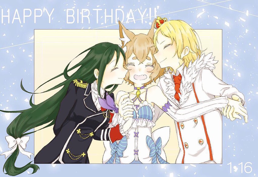 felix argyle, crusch karsten, and fourier rugnica (re:zero kara hajimeru isekai seikatsu) drawn by nranta