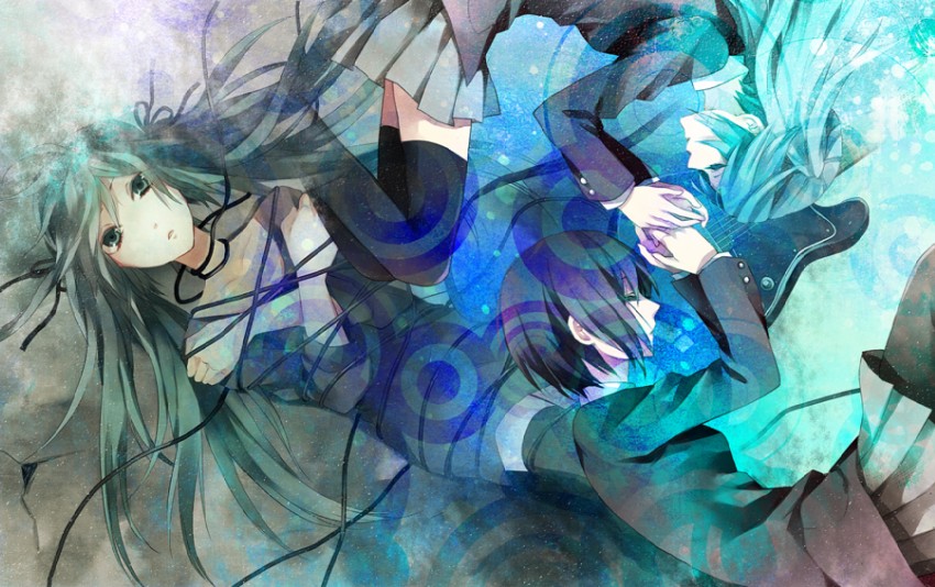 hatsune miku (original and 1 more) drawn by yuzuki_karu