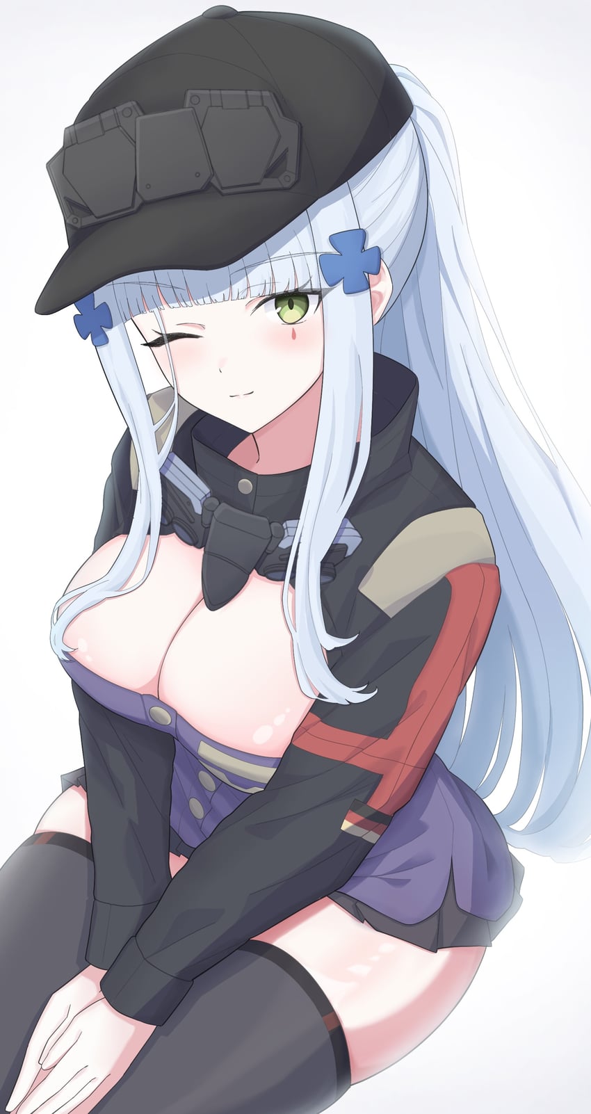 hk416 and klukai (girls' frontline and 1 more) drawn by uchikata_takeaki