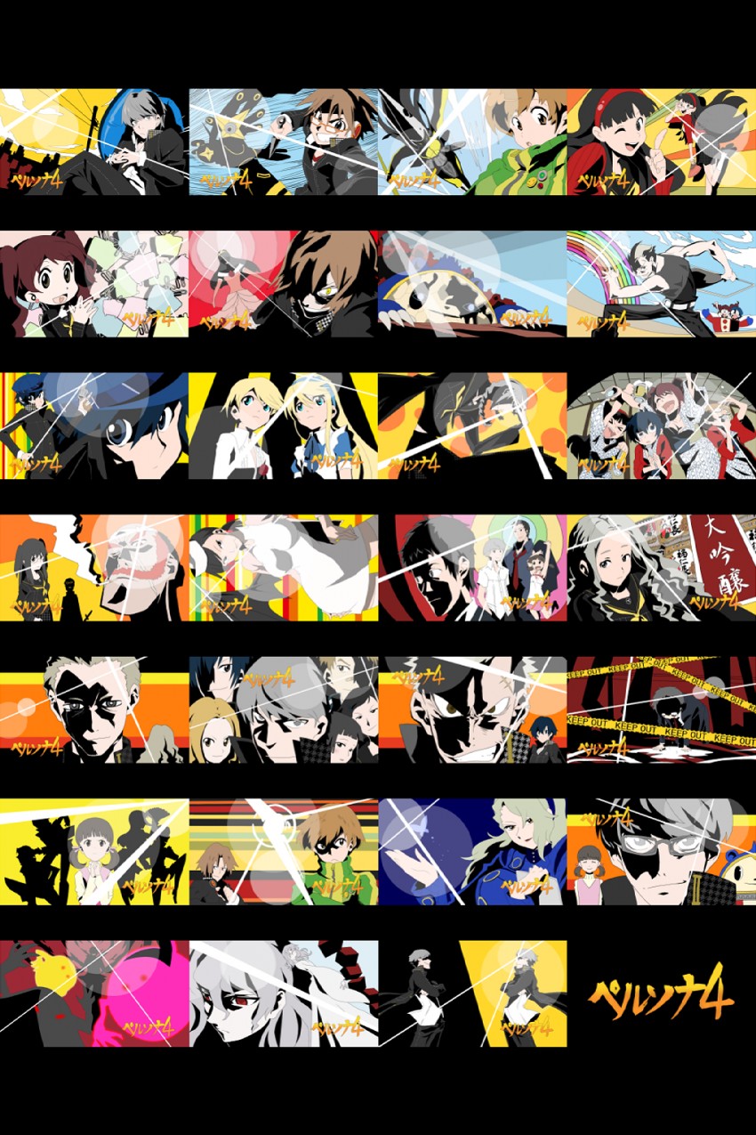 narukami yu, shirogane naoto, alice, satonaka chie, kujikawa rise, and 18 more (persona and 3 more) drawn by torako_(shinki)