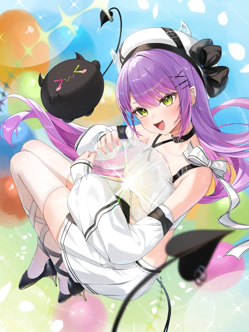 tokoyami towa and bibi (hololive) drawn by runlan_0329