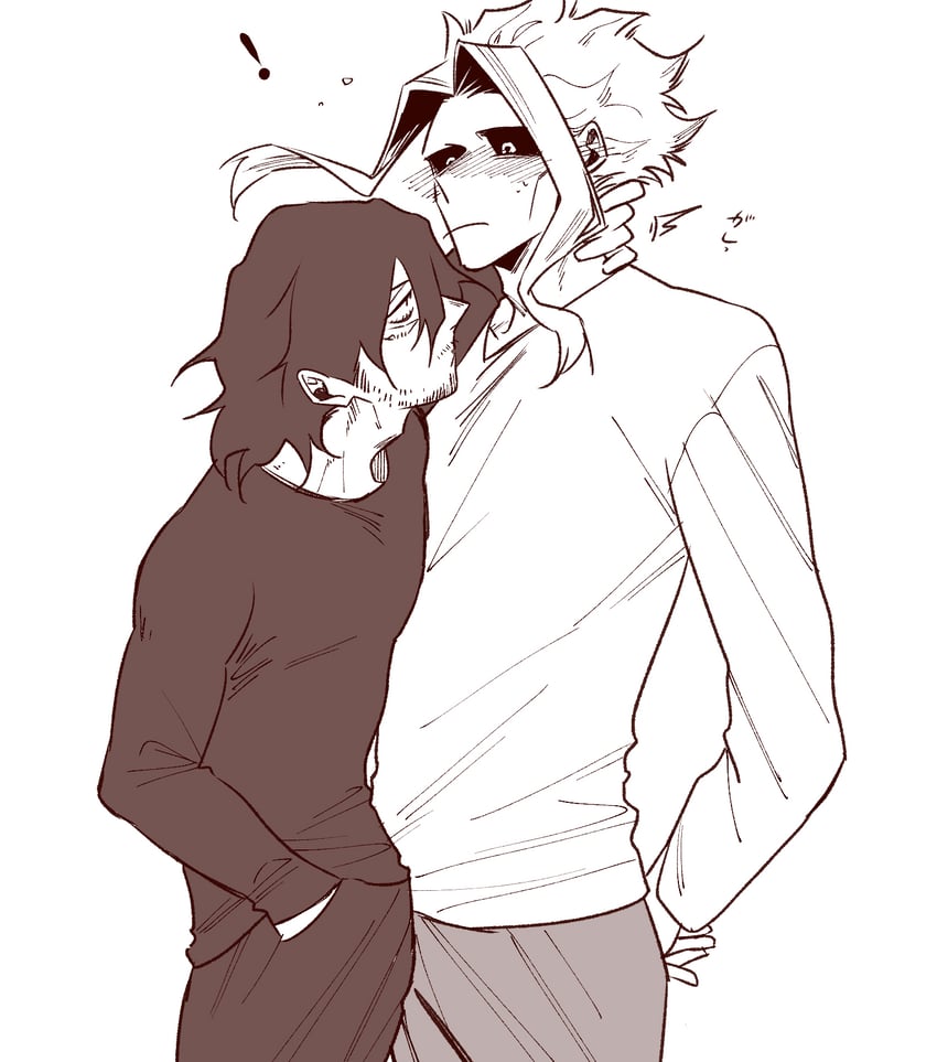 aizawa shota and yagi toshinori (boku no hero academia) drawn by biru_(k22_t20)