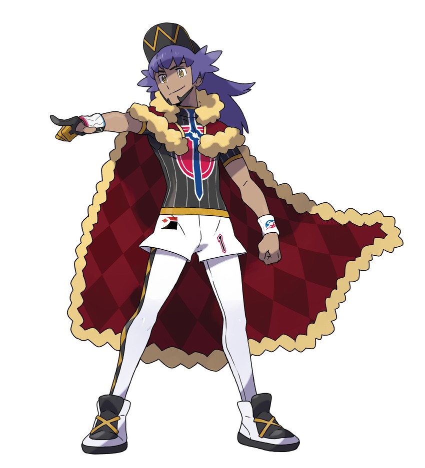 leon (pokemon and 1 more) drawn by sugimori_ken