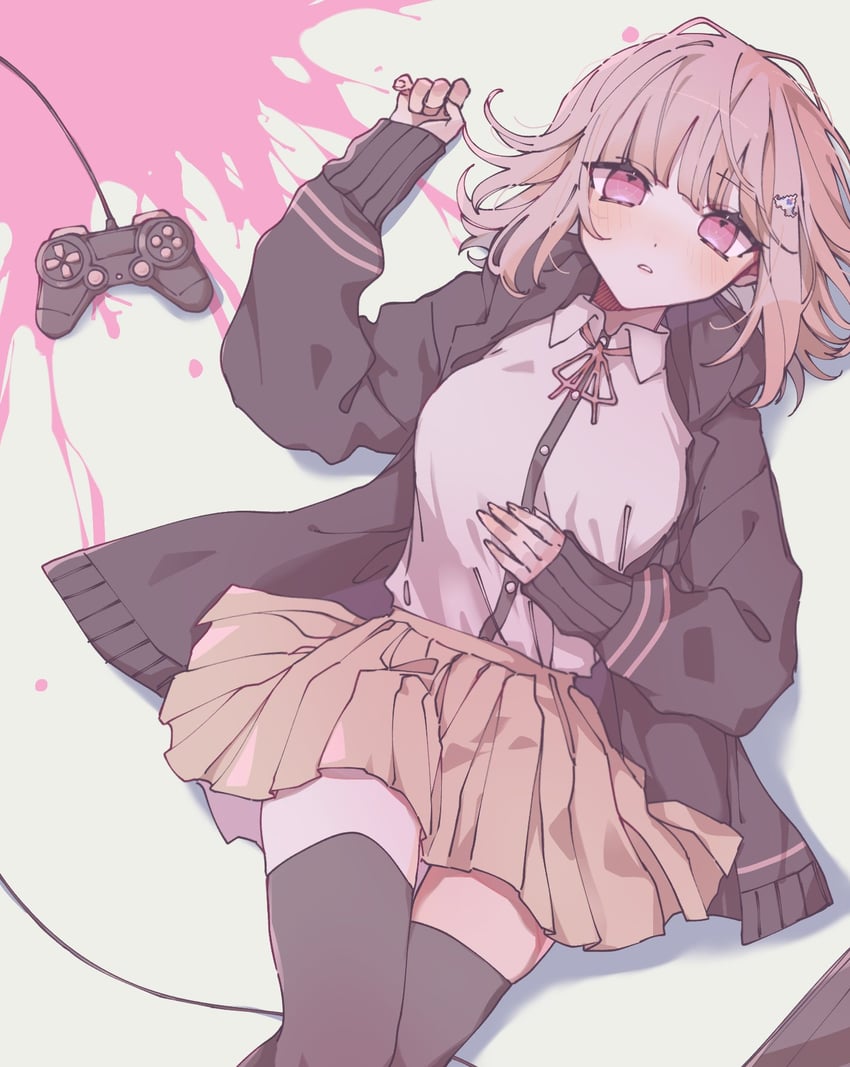nanami chiaki (danganronpa and 2 more) drawn by ru-pe_(gstm_0915)