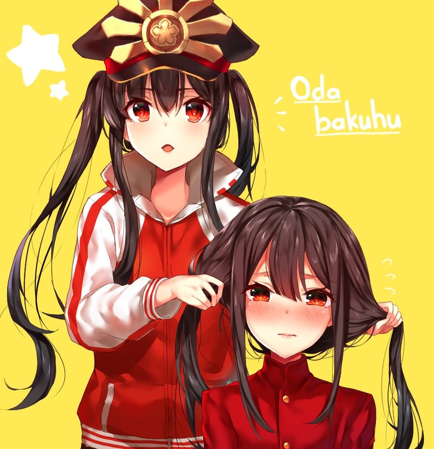 oda nobunaga and oda nobukatsu (fate and 2 more) drawn by kaerunoko