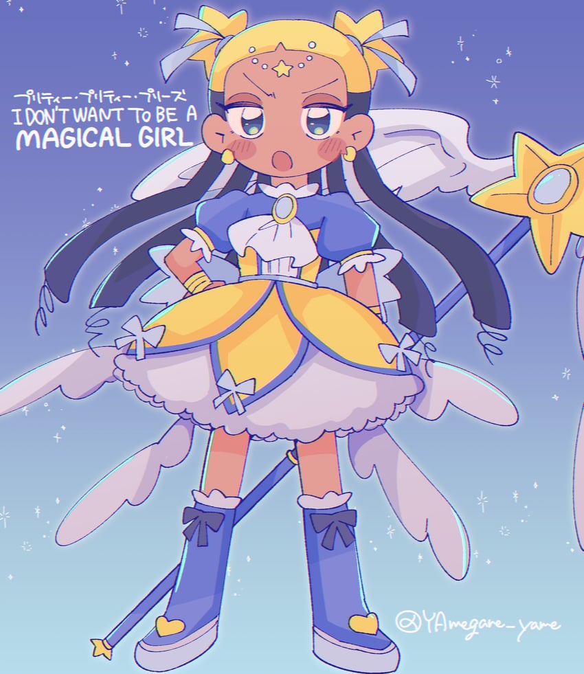 aika and star guardian: guardian of the stars (i don't want to be a magical girl) drawn by yamegane