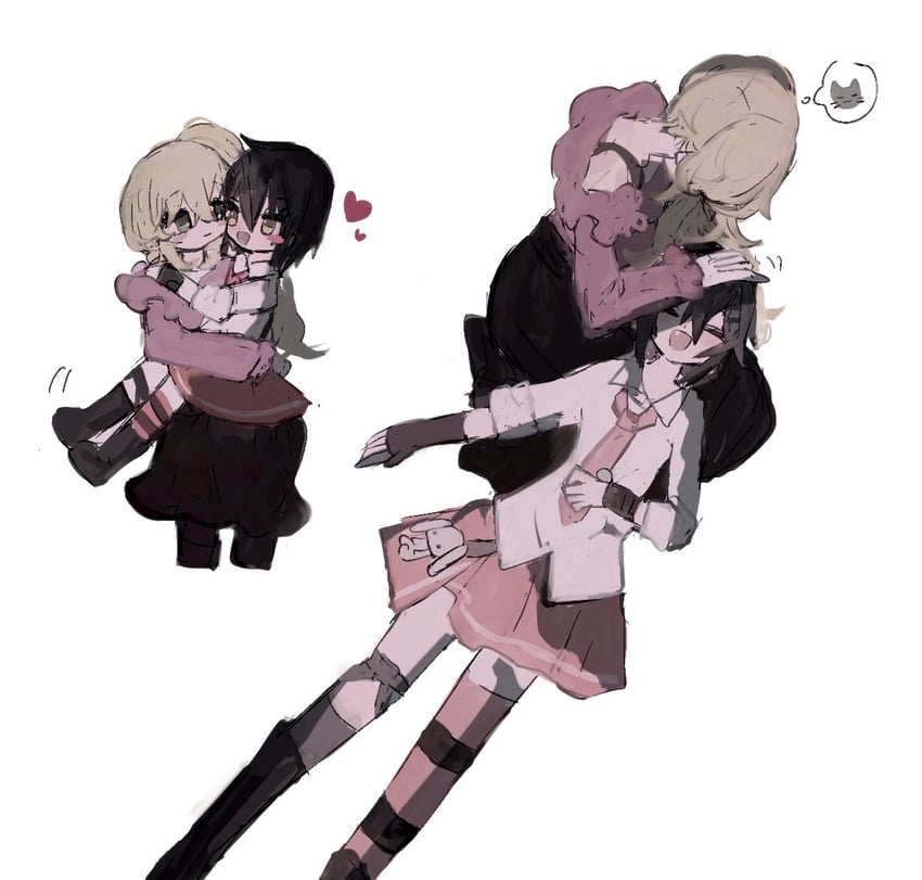 mikuni oriko and kure kirika (mahou shoujo madoka magica and 1 more) drawn by a_umanee
