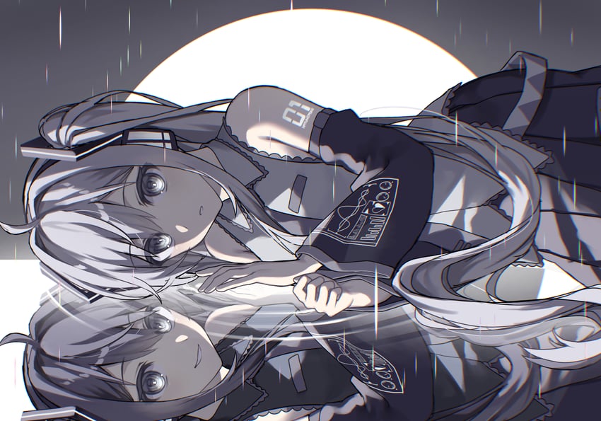 hatsune miku (vocaloid and 1 more) drawn by kurobikari