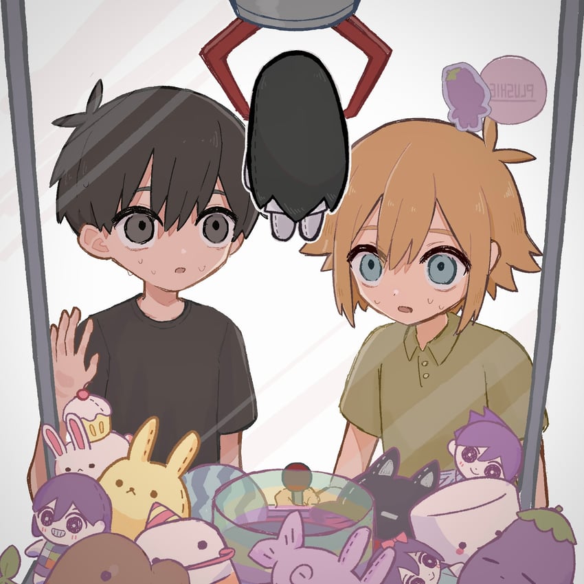 sunny, basil, mari, aubrey, kel, and 8 more (omori) drawn by ninini_(happy_goody115)