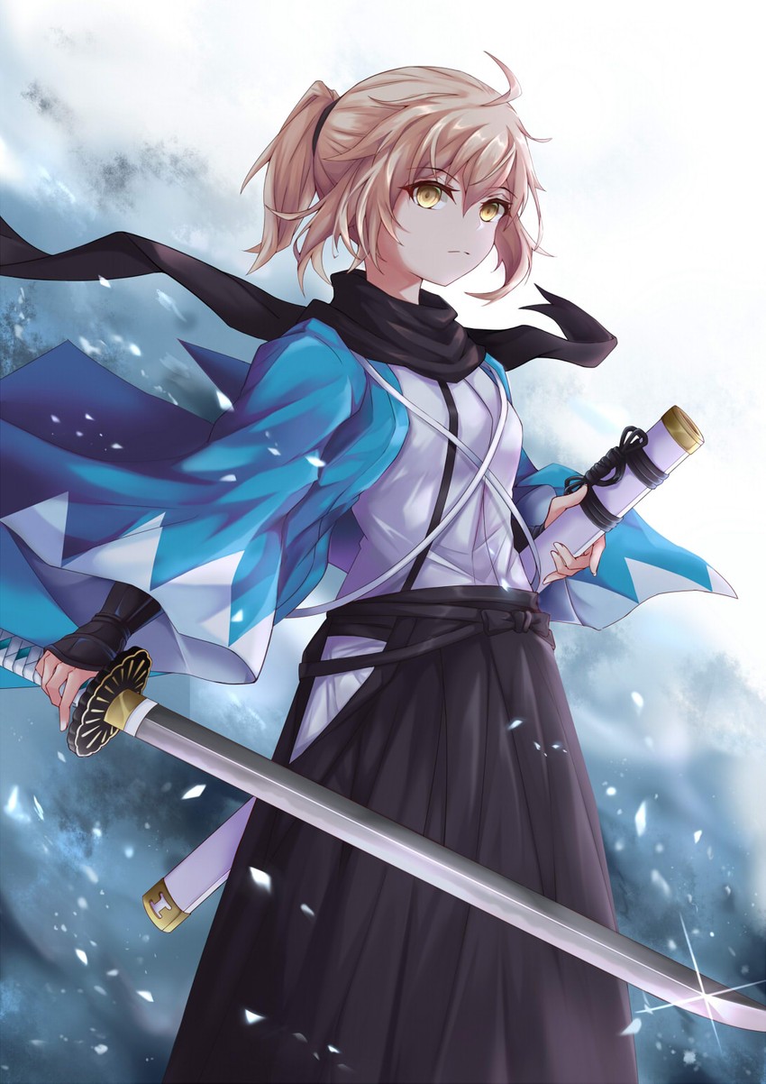 okita souji (fate and 1 more) drawn by miying_(13975192760)