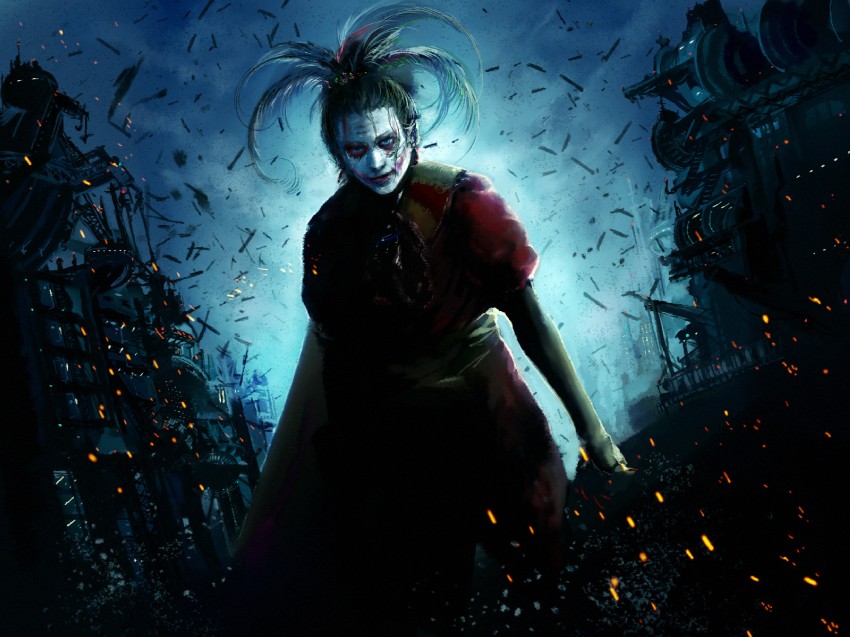 joker and kefka palazzo (final fantasy and 4 more) drawn by xilla
