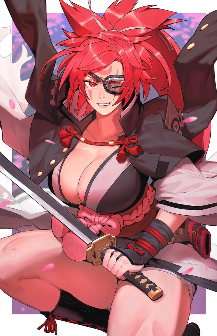 baiken (guilty gear and 1 more) drawn by radiostarkiller