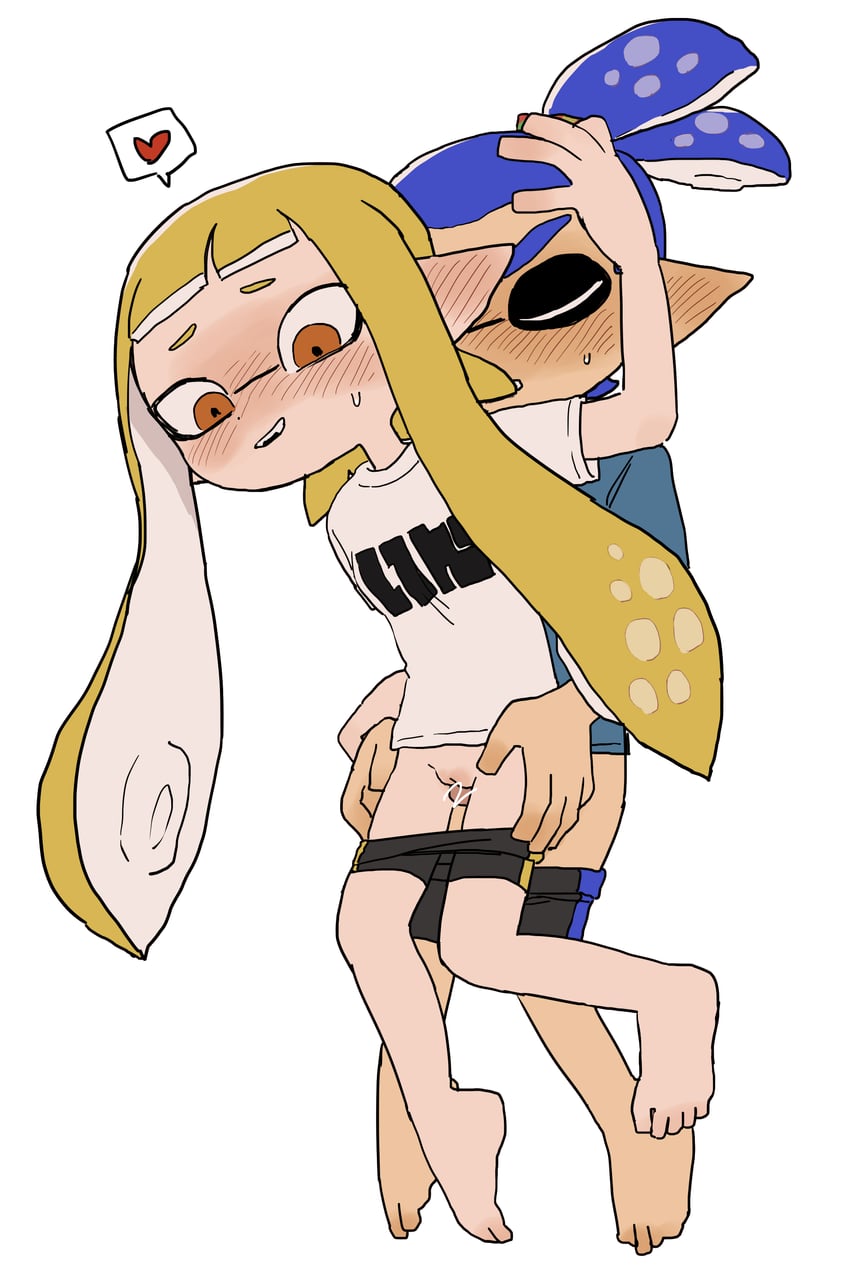 inkling player character, inkling girl, and inkling boy (splatoon) drawn by ikuta_semi