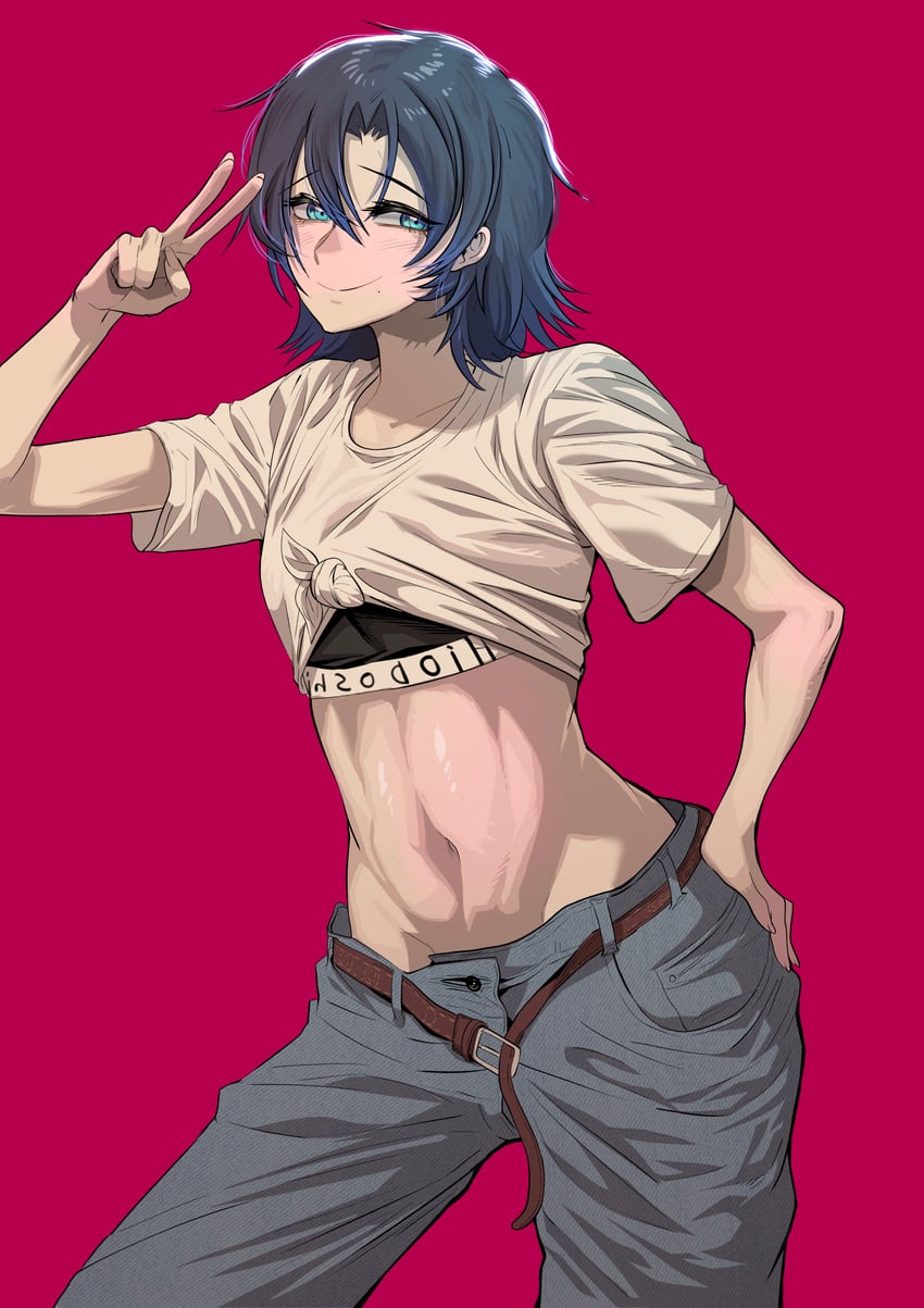 hiodoshi ao (hololive and 1 more) drawn by hztwo_(zitwo100)