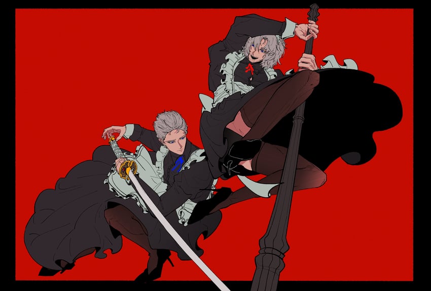 dante and vergil (devil may cry and 1 more) drawn by mauli0889