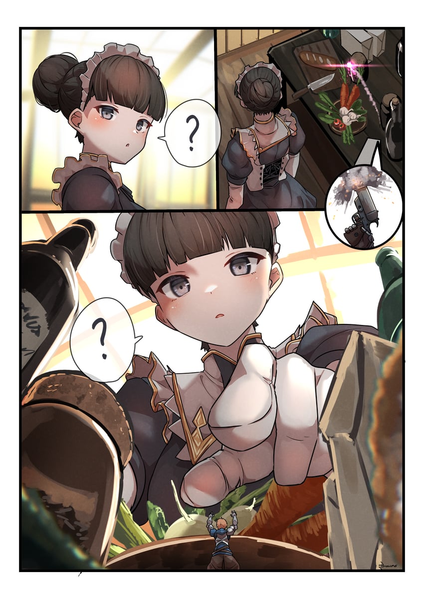 gran, fighter, and claudia (granblue fantasy) drawn by natsukaze_shigure