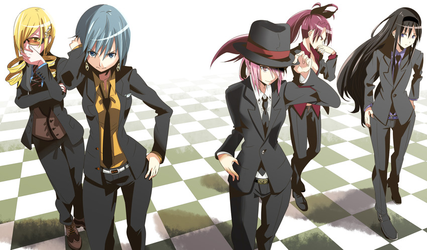 Anime woman in suit