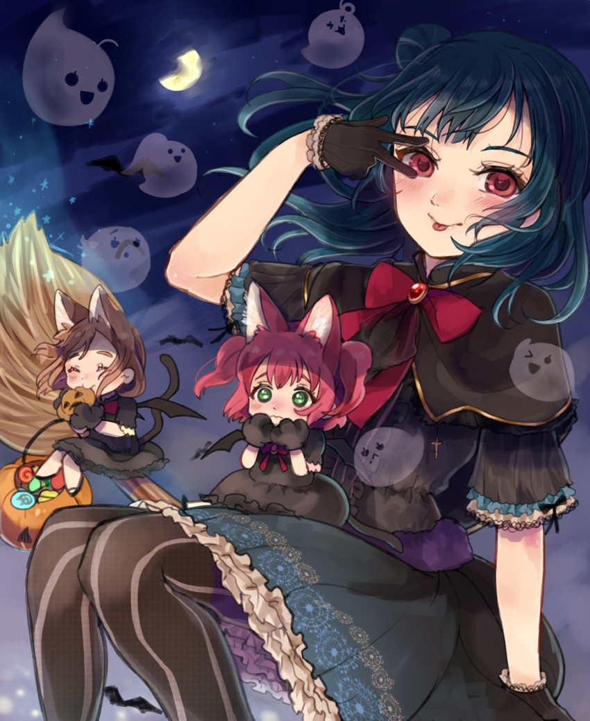 watanabe you, tsushima yoshiko, sakurauchi riko, takami chika, matsuura kanan, and 4 more (love live! and 1 more) drawn by beniko08