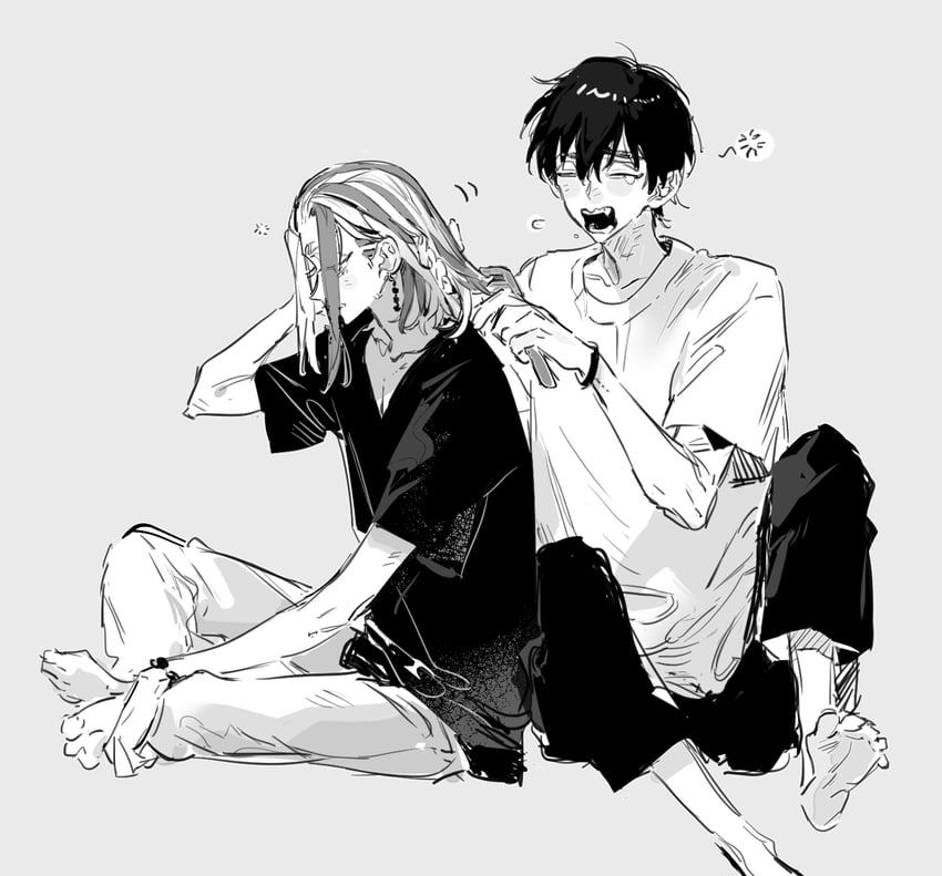 imaushi wakasa and sano shinichirou (tokyo revengers) drawn by qyzhiaiyisheng