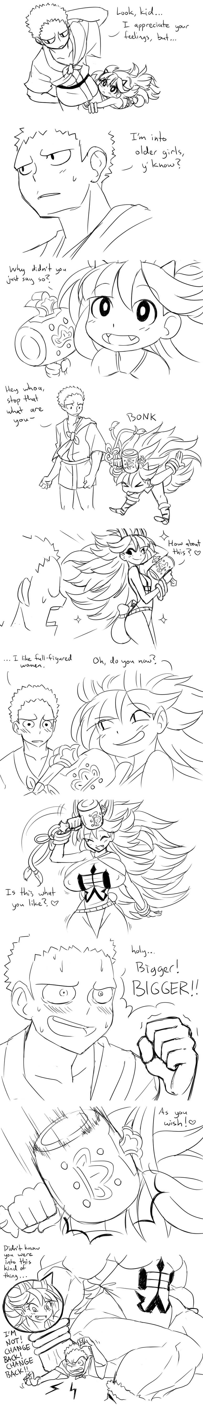 rajaki and seikichi (oboro muramasa) drawn by matsu-sensei