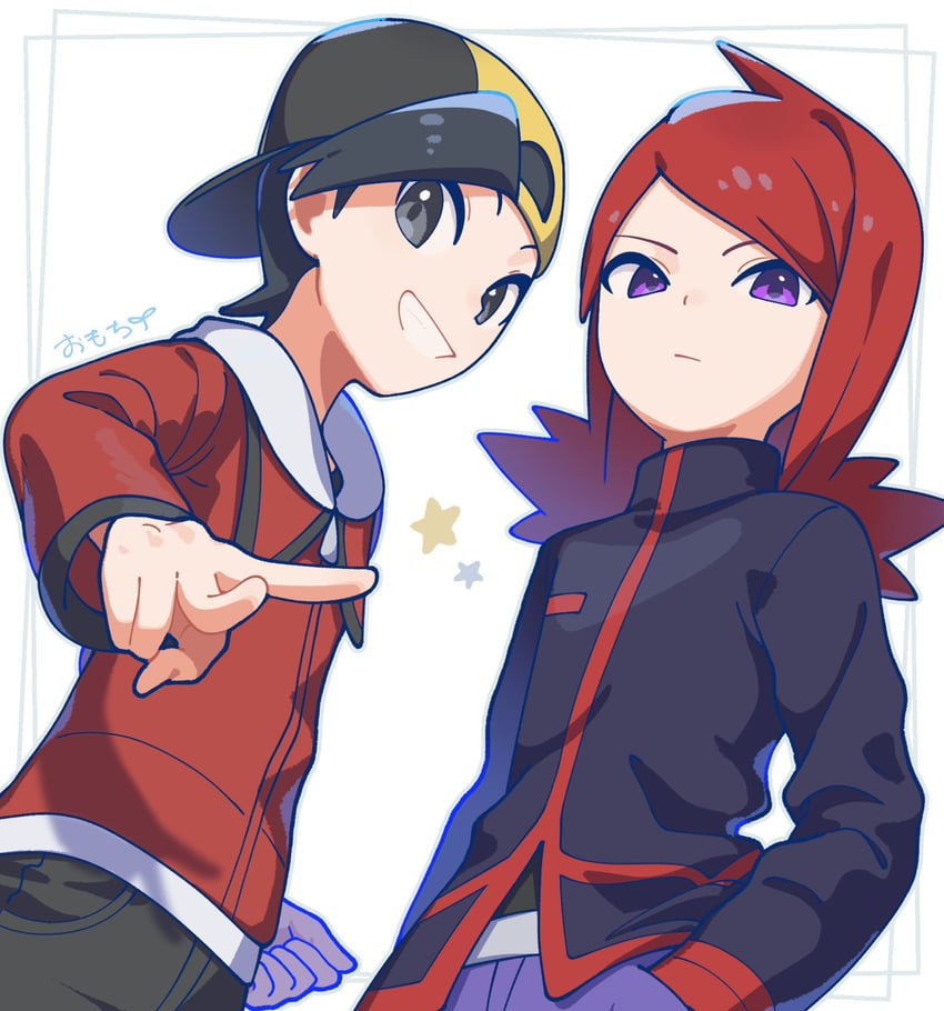 ethan and silver (pokemon and 1 more) drawn by omochi_(omotimotittona3)