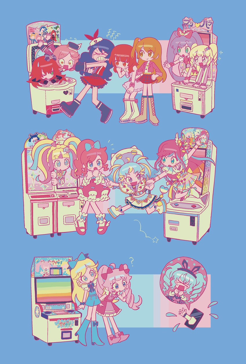 manaka laala, yumekawa yui, momoyama mirai, katasumi amari, ayase naru, and 14 more (pretty series and 10 more) drawn by lau_(laustar30)